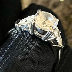 ENGAGEMENT RING | Sterling Silver CZ, Sz 7
